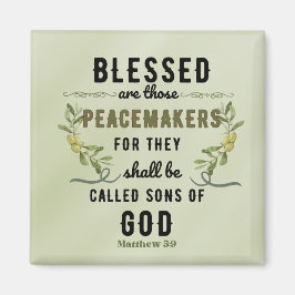 レトロマタイ5:9オリーブ枝水色 マグネット