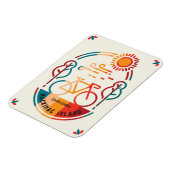 レトロマッキナックアイランドバイクトレイル マグネット (左側)