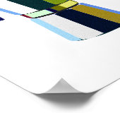 レトロマッキネッタイタリアンエスプレッソコーヒーアート ポスター (角)