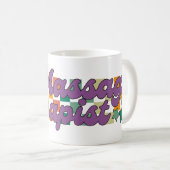 レトロマッサージセラピスト コーヒーマグカップ (正面右)
