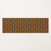 レトロマッシュルーム&スネールズコテージコアパーソナライズされた ヨガマット (裏面(横))