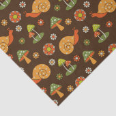 レトロマッシュルーム&スネールズコテージコア 薄葉紙 (詳細)