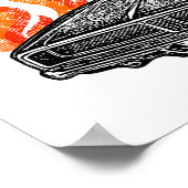 レトロマッスルカー ポスター (角)