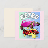 レトロマッスルカー 招待状 (正面/裏面)