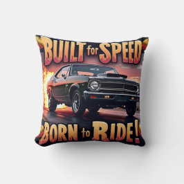 レトロマッスル – スピードグラフィックティー用に構築 クッション