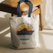 レトロマッチングファミリークルーズパーソナライズされたトリップ トートバッグ