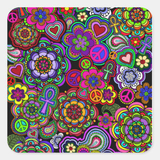 レトロマニア2ステッカー スクエアシール