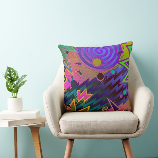 レトロマニア80の抽象芸術装飾用クッション クッション (椅子)