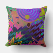 レトロマニア80の抽象芸術装飾用クッション クッション (正面)
