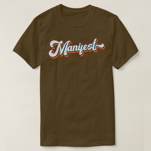 レトロマニフェスト吸着法 Tシャツ (デザイン正面)