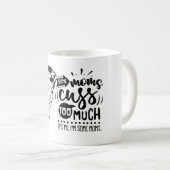 レトロママと汚い言葉のマグカップ コーヒーマグカップ (正面右)