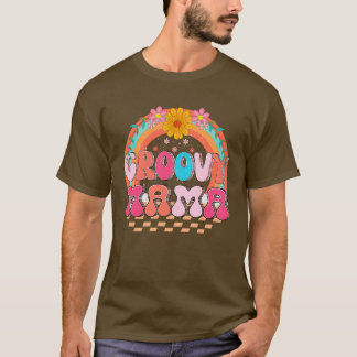 レトロママファミリー誕生日60s 70sヒッピーの衣装 tシャツ