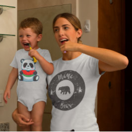 レトロママベアマザーズデイ Tシャツ