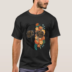 レトロマママクマとサングラス花ママ母 Tシャツ