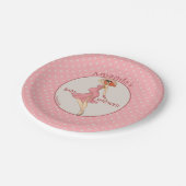 レトロママレッドヘッド2ベビーシャワーパーティー ペーパープレート (アングル)