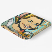 レトロママ保持プレートのハロウィンカボチャ種子 ペーパープレート (傾斜あり)