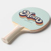 レトロママ名前をカスタムするマザーズデイ 卓球ラケット (正面アングル)