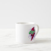 レトロママ昇華デザイン、レトロママムヒョウ エスプレッソカップ (正面右)