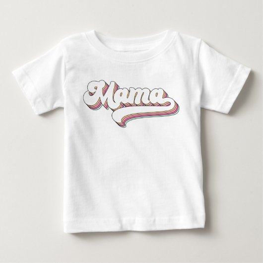 レトロママ ベビーTシャツ (正面)