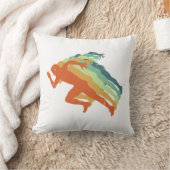 レトロマラソンランニングランナー選手のスポーツファン クッション (ブランケット)