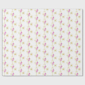 レトロマルティニカクテルグラスフェスティバルピンクオリーブ ラッピングペーパー (フラット)