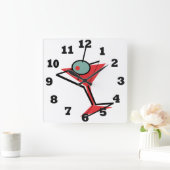 レトロマルティニ時間 スクエア壁時計 (ホーム)