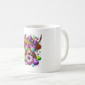 レトロマルディグラスハイランドカウズ コーヒーマグカップ (正面右)