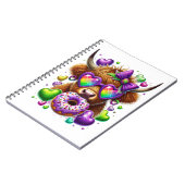 レトロマルディグラスハイランドカウズ ノートブック (左側)