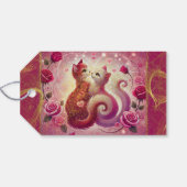 レトロマルーン猫 –  ギフトタグ (裏面横)