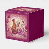 レトロマルーン猫 –  フェイバーボックス (正面サイド)