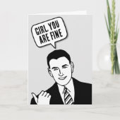 レトロマンによる彼女のカードのための無料誕生日 カード (正面)