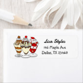 レトロマンガアイスクリームサンデス ラベル (インサイチュ)