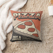 レトロマンケーブクラシックヴィンテージホットピザスローパイ クッション (ブランケット)