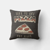 レトロマンケーブクラシックヴィンテージ食べピザ クッション (裏面)