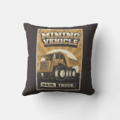 レトロマンケーブマイニング – 石炭トラック装飾用クッション クッション (裏面)