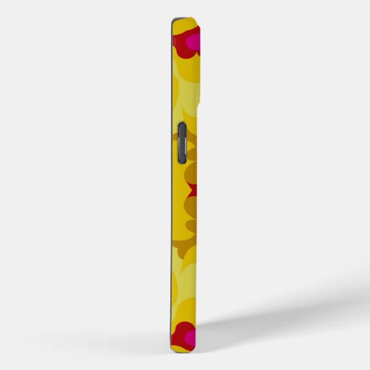 レトロマンダライエローブルーとピンク Case-Mate iPhoneケース (裏面 / 右)