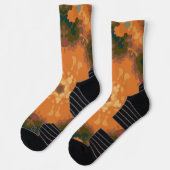 レトロマンダラオレンジアンドイエロー ソックス (左)