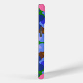 レトロマンダラグリーンブルーとピンク Case-Mate iPhoneケース (裏面 / 右)