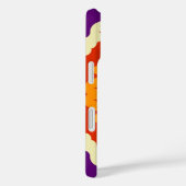 レトロマンダラパープルレッドとオレンジ Case-Mate iPhoneケース (裏面 / 右)