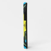レトロマンダラフラワーイエローアンドブルー Case-Mate iPhoneケース (裏面/左)