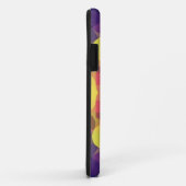 レトロマンダラフラワーイエローピンクとパープル Case-Mate iPhoneケース (裏面/右)