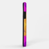 レトロマンダラフラワーイエローピンクとブルー Case-Mate iPhoneケース (裏面/右)