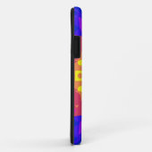 レトロマンダラフラワーイエローピンクとブルー Case-Mate iPhoneケース (裏面/右)