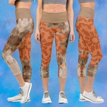 レトロマンダラフラワーオレンジアンドタン