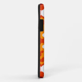 レトロマンダラフラワーオレンジホワイトとイエロー Case-Mate iPhoneケース (裏面/右)