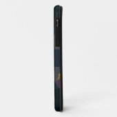 レトロマンダラフラワーグリーンイエローアンドブルー Case-Mate iPhoneケース (裏面/左)