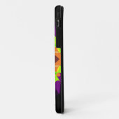 レトロマンダラフラワーグリーンオレンジと紫 Case-Mate iPhoneケース (裏面/左)