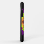 レトロマンダラフラワーグリーンオレンジと紫 Case-Mate iPhoneケース (裏面/右)