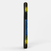 レトロマンダラフラワーグリーンブルーとオレンジ Case-Mate iPhoneケース (裏面/右)