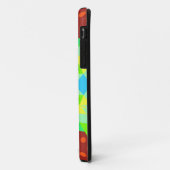 レトロマンダラフラワーグリーンレッド&ブルー Case-Mate iPhoneケース (裏面/左)